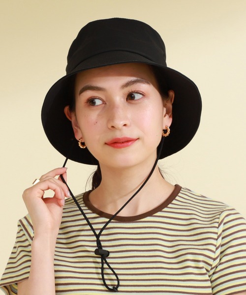 Ray BEAMS（レイビームス）の「DANTON / バケット ハット（ハット・レディース・ブラック/ベージュ/オフホワイト・ONE SIZE）」の3枚目の写真