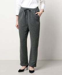 Samansa Mos2 blue | ストライプフリースコールパンツ(その他パンツ)