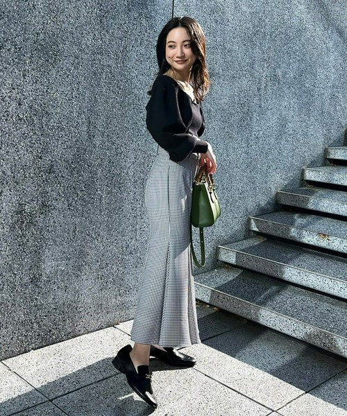 フロントボタンマーメイドスカート