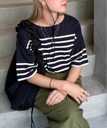 feepur | バスクボーダー半袖Tee(Tシャツ/カットソー)