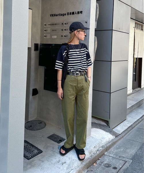 feepur（フェピュール）の「バスクボーダー半袖Tee（Tシャツ/カットソー・レディース・ホワイト×ブルー/ホワイト×ネイビー/ホワイト×ピンク/ネイビー×ホワイト・MEDIUM）」の7枚目の写真