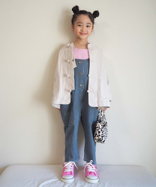 CIAOPANIC TYPY(チャオパニックティピー)の「■【WEB限定】【KIDS】ヒッコリーデニムオーバーオール(サロペット/オーバーオール・キッズ・オフホワイト/ネイビー・SMALL/MEDIUM/LARGE/X-LARGE/XX-LARGE)」の16枚目の写真