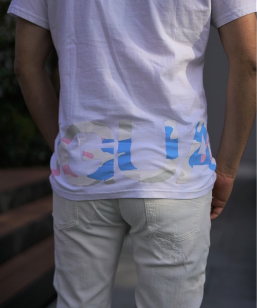 1piu1uguale3 RELAX（ウノピュウノウグァーレトレリラックス）の「1PIU1UGUALE3 RELAX/ウノピゥ ウノ ウグァーレ トレ リラックス/CAMO LOGO TEE（Tシャツ/カットソー・メンズ・ホワイト/ブラック・MEDIUM/LARGE/X-LARGE/SMALL）」の17枚目の写真