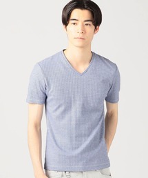 HIDEAWAYS NICOLE | ブロックリンクスシルケット加工半袖Ｔシャツ(Tシャツ/カットソー)