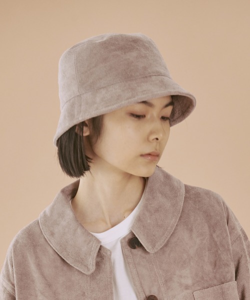 Sisii （シシ）BUCKET HAT Sisii｜レザー&frasl;スエード バケット ハット \u201cBUCKET HAT\u201d 004-ik-yh シシ