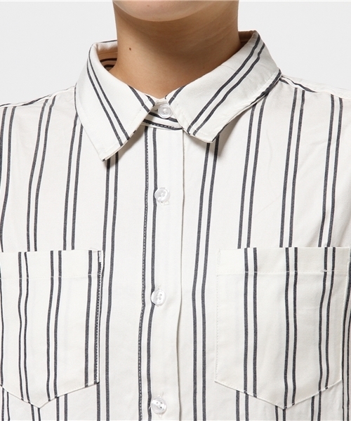 WEGO(ウィゴー)の「WEGO/ロング丈シャツワンピース(シャツワンピース・レディース・ホワイト系その他/カーキ/インディゴブルー・FREE)」の8枚目の写真