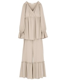 AMPHI | ベア天竺　カップ付き　パジャマ（セットアップ）(ルームウェア/パジャマ)