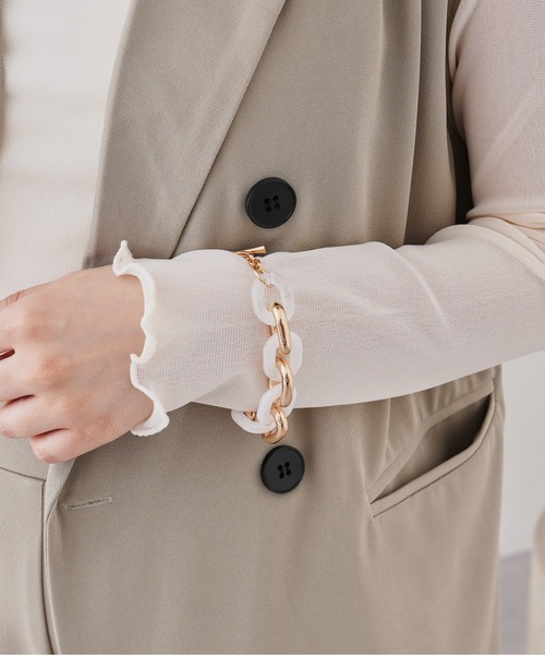 prose verse（プロズヴェール）の「コンビチェーンブレスレット（ブレスレット・レディース・シルバー/ゴールド・ﾌﾘ-）」の9枚目の写真