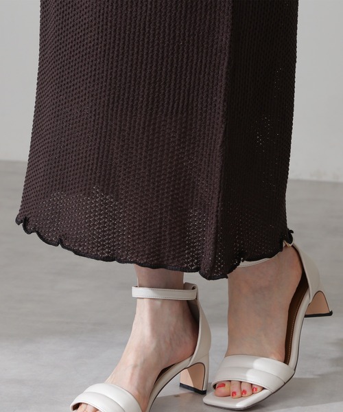 N.(N. Natural Beauty Basic)(エヌエヌナチュラルビューティーベーシック)の「《n.'look》◆透かし柄ニットスカート(スカート・レディース・ブラウン/レッド/ブルーグレー・MEDIUM)」の22枚目の写真