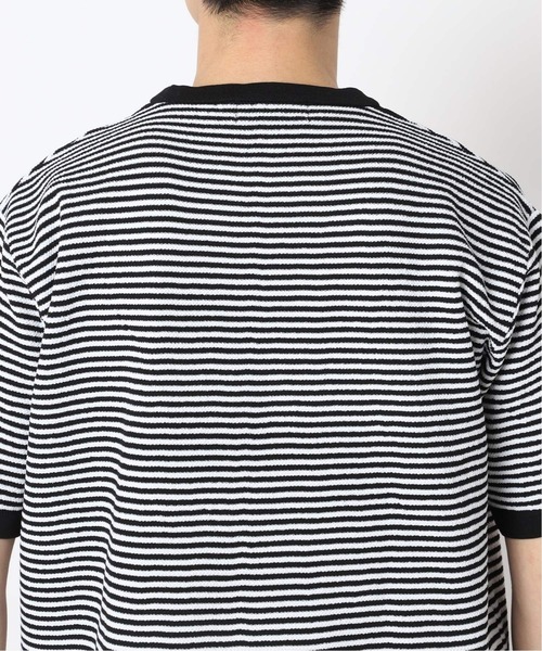 417 EDIFICE(フォーワンセブンエディフィス)の「【ニット+カットソーの2点セット】カノコ ボーダークルーネック Tシャツ(ニット/セーター・メンズ・ブラック系その他/ベージュ系その他/ブルー系その他/オレンジ系その他・SMALL/MEDIUM/LARGE)」の18枚目の写真