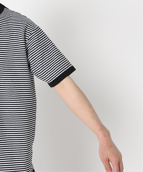 417 EDIFICE(フォーワンセブンエディフィス)の「【ニット+カットソーの2点セット】カノコ ボーダークルーネック Tシャツ(ニット/セーター・メンズ・ブラック系その他/ベージュ系その他/ブルー系その他/オレンジ系その他・SMALL/MEDIUM/LARGE)」の22枚目の写真