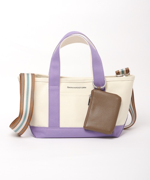 BARNYARDSTORM(バンヤードストーム)の「BARNYARDSTORM / PLAYFULトートM(トートバッグ・レディース・グリーン/パープル/ライトグレー/モカ/ネイビー/グレー系その他/ブラウン系その他・FREE)」の14枚目の写真