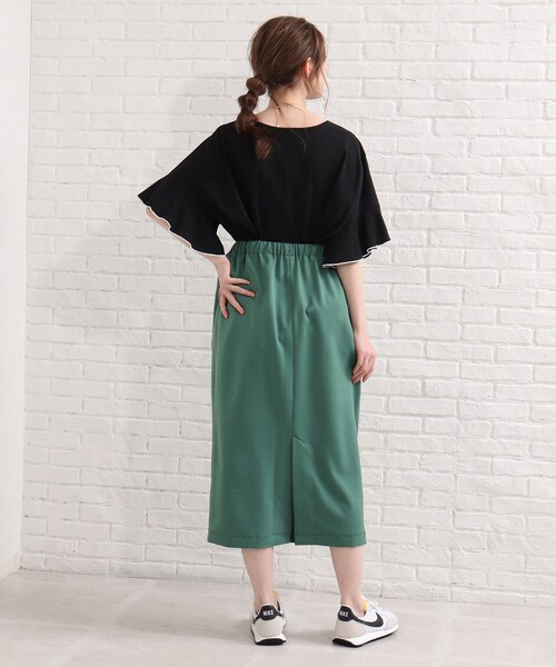 SHOO・LA・RUE（シューラルー）の「◆袖フリルパイピングプルオーバー（Tシャツ/カットソー・レディース・ブラック/イエロー/ホワイト系/ピンク系・00）」の20枚目の写真