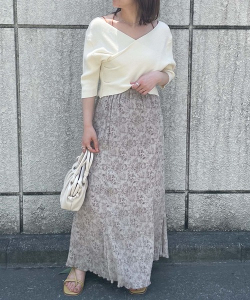 archives(アルシーヴ)の「花柄楊柳バックレースアップスカート(スカート・レディース・グレー/ブラック/イエロー・MEDIUM)」の18枚目の写真