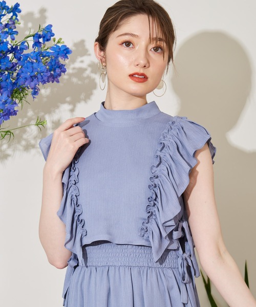 Noela（ノエラ）の「フリルベストセットワンピース（ワンピース