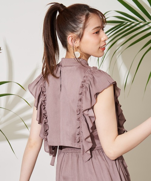 Noela（ノエラ）の「フリルベストセットワンピース（ワンピース
