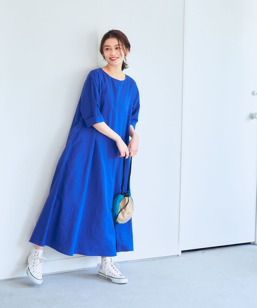 studio CLIP（スタディオクリップ）の「カラフルごきげんワンピース（ワンピース・レディース・ブラック/イエロー/ブルー/グリーン/ピンク・FREE/TF/PF）」の19枚目の写真