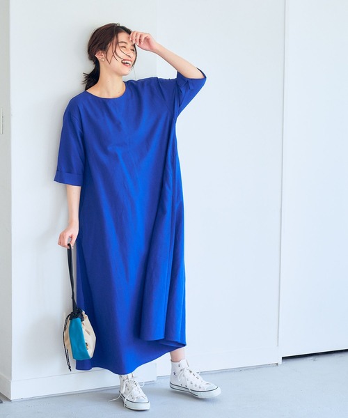 studio CLIP（スタディオクリップ）の「カラフルごきげんワンピース（ワンピース・レディース・ブラック/イエロー/ブルー/グリーン/ピンク・FREE/TF/PF）」の20枚目の写真