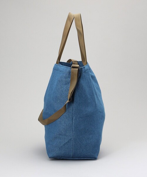 Battenwear（バテンウエア）の「BATTENWEAR/バテンウエア PKTOTE 8ozDENIM/ショルダートート（ショルダーバッグ・メンズ・ブルー・ﾌﾘ-）」の2枚目の写真
