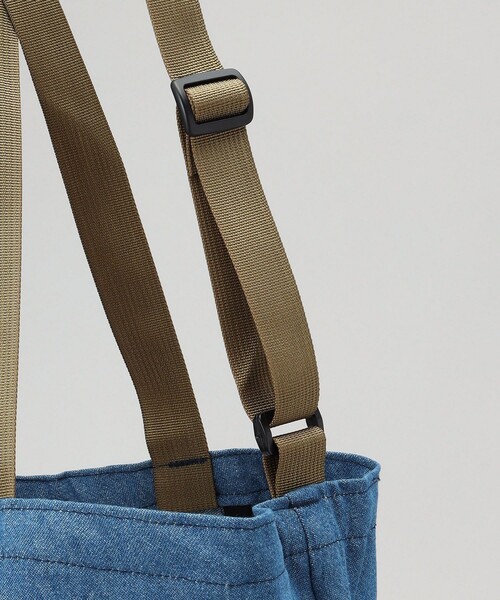 Battenwear（バテンウエア）の「BATTENWEAR/バテンウエア PKTOTE 8ozDENIM/ショルダートート（ショルダーバッグ・メンズ・ブルー・ﾌﾘ-）」の6枚目の写真