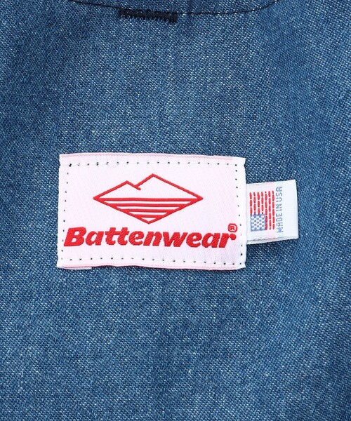 Battenwear（バテンウエア）の「BATTENWEAR/バテンウエア PKTOTE 8ozDENIM/ショルダートート（ショルダーバッグ・メンズ・ブルー・ﾌﾘ-）」の8枚目の写真