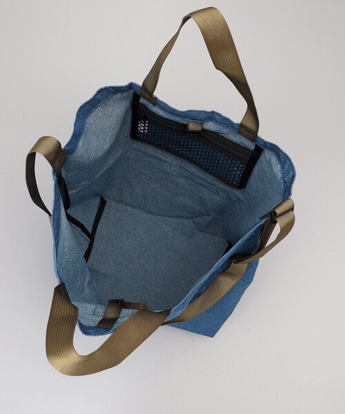 Battenwear（バテンウエア）の「BATTENWEAR/バテンウエア PKTOTE 8ozDENIM/ショルダートート（ショルダーバッグ・メンズ・ブルー・ﾌﾘ-）」の11枚目の写真