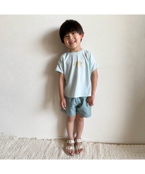 apres les cours（アプレレクール）の「アクティブ無地・総柄ハーフパンツ_水陸両用_撥水加工（その他パンツ・キッズ・グリーン/チャコール/その他3/レモンイエロー/レッド・130/140/80/120/110/90/100）」の7枚目の写真