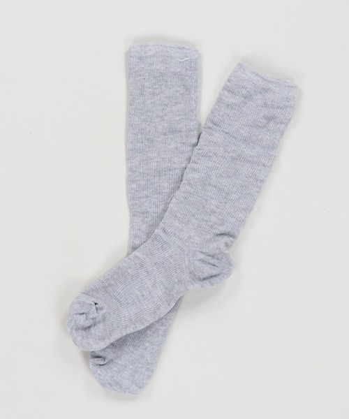 SPINNS（スピンズ）の「ロングリブコットンソックス//毎日使える♪通勤 通学 にも最適◎（ソックス/靴下・レディース・ホワイト/グレー/アイボリー・ONESIZE）」の3枚目の写真
