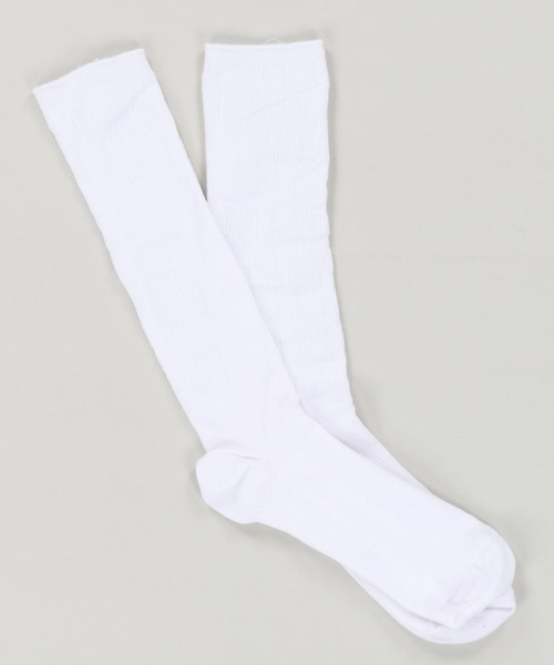 SPINNS（スピンズ）の「ロングリブコットンソックス//毎日使える♪通勤 通学 にも最適◎（ソックス/靴下・レディース・ホワイト/グレー/アイボリー・ONESIZE）」の4枚目の写真