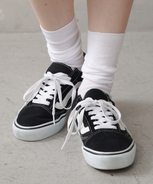 SPINNS（スピンズ）の「ロングリブコットンソックス//毎日使える♪通勤 通学 にも最適◎（ソックス/靴下・レディース・ホワイト/グレー/アイボリー・ONESIZE）」の7枚目の写真