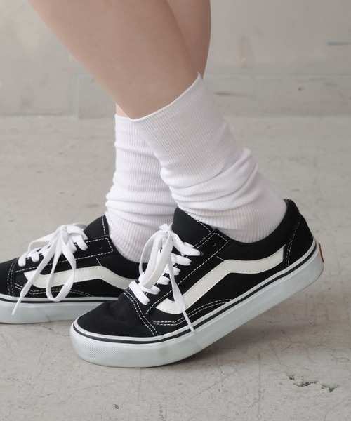 SPINNS（スピンズ）の「ロングリブコットンソックス//毎日使える♪通勤 通学 にも最適◎（ソックス/靴下・レディース・ホワイト/グレー/アイボリー・ONESIZE）」の8枚目の写真