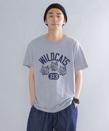 *【SHIPS別注】RUSSELL ATHLETIC: カレッジロゴ/アニマル プリント Tシャツ