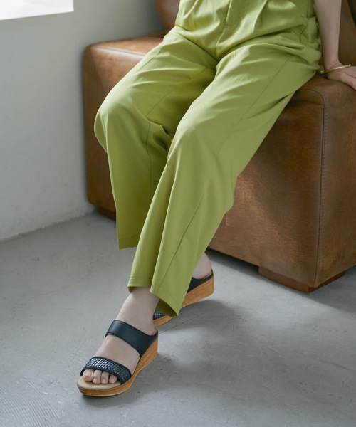 Fashion Letter（ファッションレター）の「日本製メッシュデザインウェッジサンダル 痛くないサンダル（サンダル・レディース・ホワイト/ブラック/ベージュ/ライトグリーン・S/M/LL/L）」の20枚目の写真