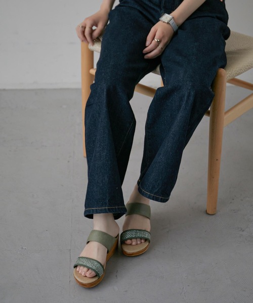 Fashion Letter（ファッションレター）の「日本製メッシュデザインウェッジサンダル 痛くないサンダル（サンダル・レディース・ホワイト/ブラック/ベージュ/ライトグリーン・S/M/LL/L）」の9枚目の写真