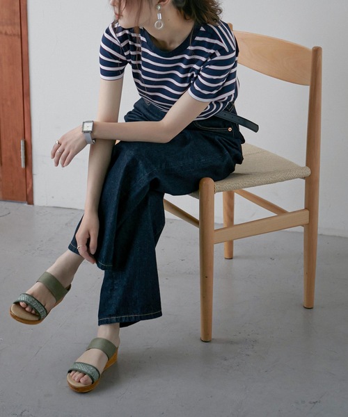Fashion Letter（ファッションレター）の「日本製メッシュデザインウェッジサンダル 痛くないサンダル（サンダル・レディース・ホワイト/ブラック/ベージュ/ライトグリーン・S/M/LL/L）」の21枚目の写真