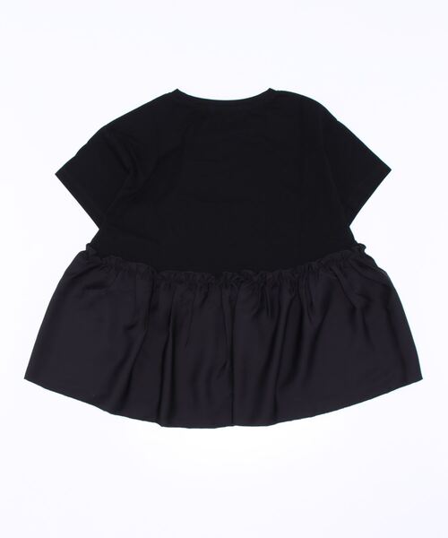 ELVENCE DEUX(エルベンスドゥ)の「スソフハクドッキングPO(Tシャツ/カットソー・レディース・オフホワイト/ブラック/カーキ・FREE)」の4枚目の写真