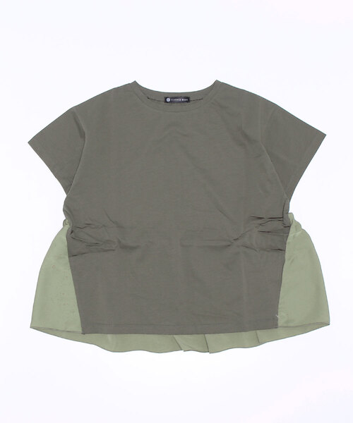 ELVENCE DEUX(エルベンスドゥ)の「スソフハクドッキングPO(Tシャツ/カットソー・レディース・オフホワイト/ブラック/カーキ・FREE)」の16枚目の写真
