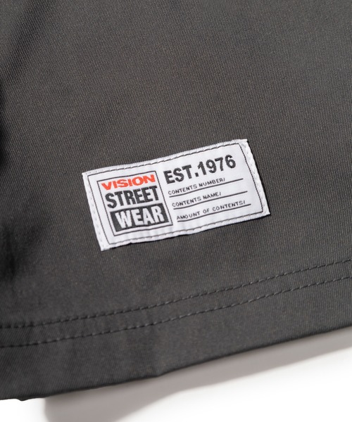 VISION STREET WEAR（ヴィジョンストリートウェア）の「【VISION STREET WEAR／ヴィジョンストリートウェア】クレリックハーフジッププルオーバー/アーチロゴ/ワッペン/ビッグシルエット（シャツ/ブラウス・メンズ・ネイビー/グリーン/アイボリー/チャコールグレー・M/L/XL）」の15枚目の写真