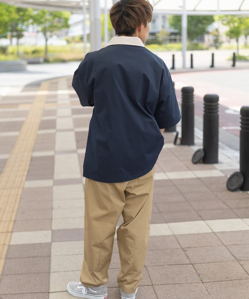 VISION STREET WEAR（ヴィジョンストリートウェア）の「【VISION STREET WEAR／ヴィジョンストリートウェア】クレリックハーフジッププルオーバー/アーチロゴ/ワッペン/ビッグシルエット（シャツ/ブラウス・メンズ・ネイビー/グリーン/アイボリー/チャコールグレー・M/L/XL）」の18枚目の写真