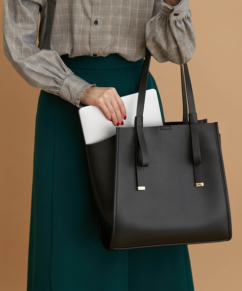 ROPE' PICNIC(ロペピクニック)の「軽量フラットリボンハンドルA4トートバッグ(トートバッグ・レディース・ブラック/ライトグレー/ベージュ系その他2・FREE)」の18枚目の写真