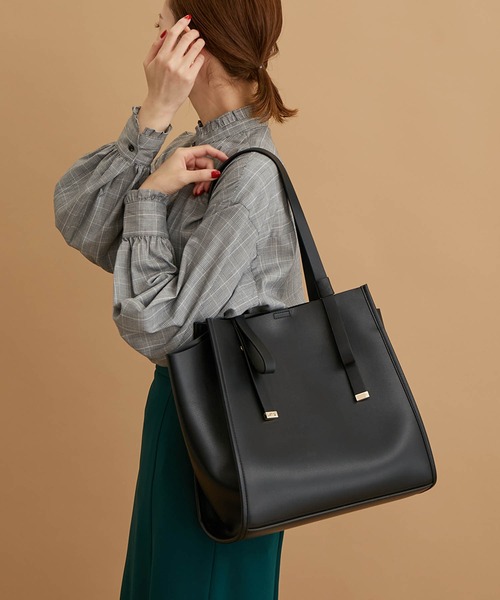 ROPE' PICNIC(ロペピクニック)の「軽量フラットリボンハンドルA4トートバッグ(トートバッグ・レディース・ブラック/ライトグレー/ベージュ系その他2・FREE)」の19枚目の写真
