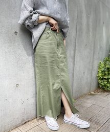 Spick & Span | ≪WEB限定追加2≫綿麻チノマキシスカート(スカート)