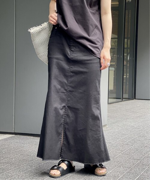 Spick & Span（スピックアンドスパン）の「≪WEB限定追加2≫綿麻チノマキシスカート（スカート・レディース・カーキ/ブラック・40/36/38）」の9枚目の写真