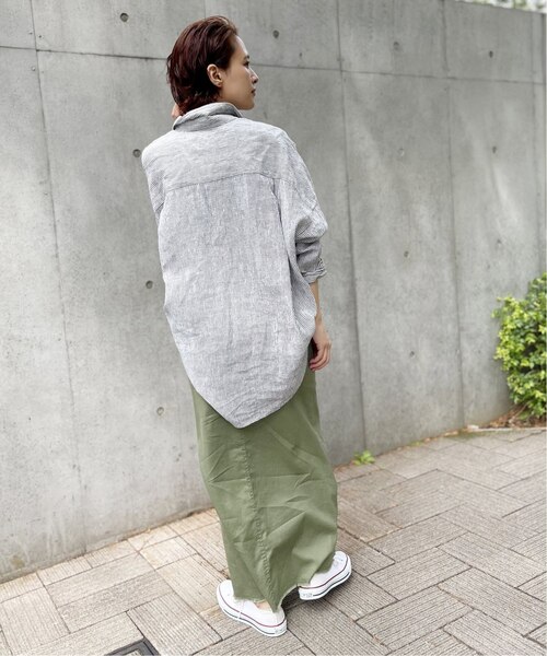 Spick & Span（スピックアンドスパン）の「≪WEB限定追加2≫綿麻チノマキシスカート（スカート・レディース・カーキ/ブラック・40/36/38）」の17枚目の写真