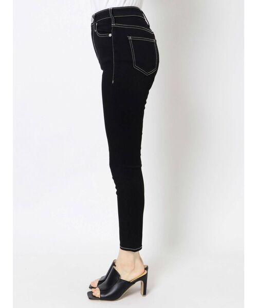 GYDA（ジェイダ）の「【TINY低身長さん向け】H/W ワンウォッシュスキニーパンツ（デニムパンツ・レディース・ブラック・MEDIUM/X-SMALL/SMALL）」の7枚目の写真