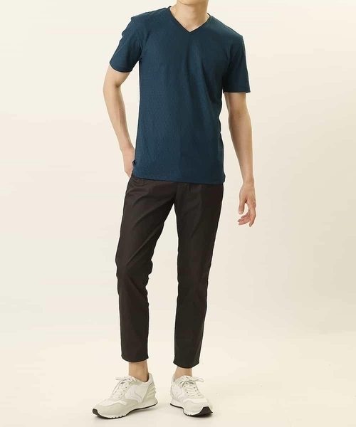 MICHEL KLEIN HOMME (ミッシェルクランオム)の「オリジナル柄半袖カットソー(Tシャツ/カットソー・メンズ・ライトブルー/ブルー/ボルドー/ホワイト/ブラック・46/48/51)」の8枚目の写真
