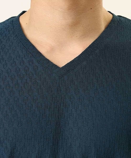 MICHEL KLEIN HOMME (ミッシェルクランオム)の「オリジナル柄半袖カットソー(Tシャツ/カットソー・メンズ・ライトブルー/ブルー/ボルドー/ホワイト/ブラック・46/48/51)」の11枚目の写真