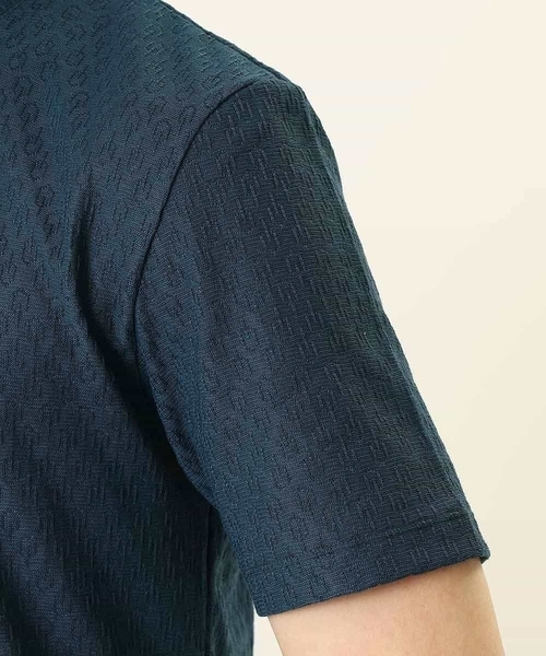 MICHEL KLEIN HOMME (ミッシェルクランオム)の「オリジナル柄半袖カットソー(Tシャツ/カットソー・メンズ・ライトブルー/ブルー/ボルドー/ホワイト/ブラック・46/48/51)」の12枚目の写真