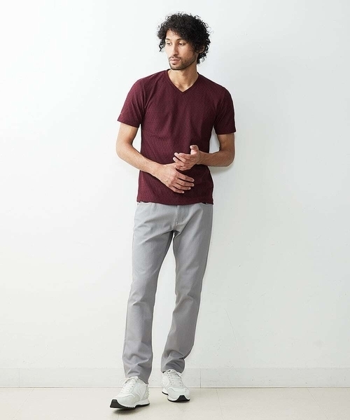 MICHEL KLEIN HOMME (ミッシェルクランオム)の「オリジナル柄半袖カットソー(Tシャツ/カットソー・メンズ・ライトブルー/ブルー/ボルドー/ホワイト/ブラック・46/48/51)」の17枚目の写真