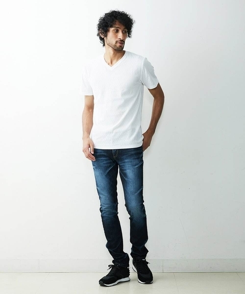 MICHEL KLEIN HOMME (ミッシェルクランオム)の「オリジナル柄半袖カットソー(Tシャツ/カットソー・メンズ・ライトブルー/ブルー/ボルドー/ホワイト/ブラック・46/48/51)」の22枚目の写真